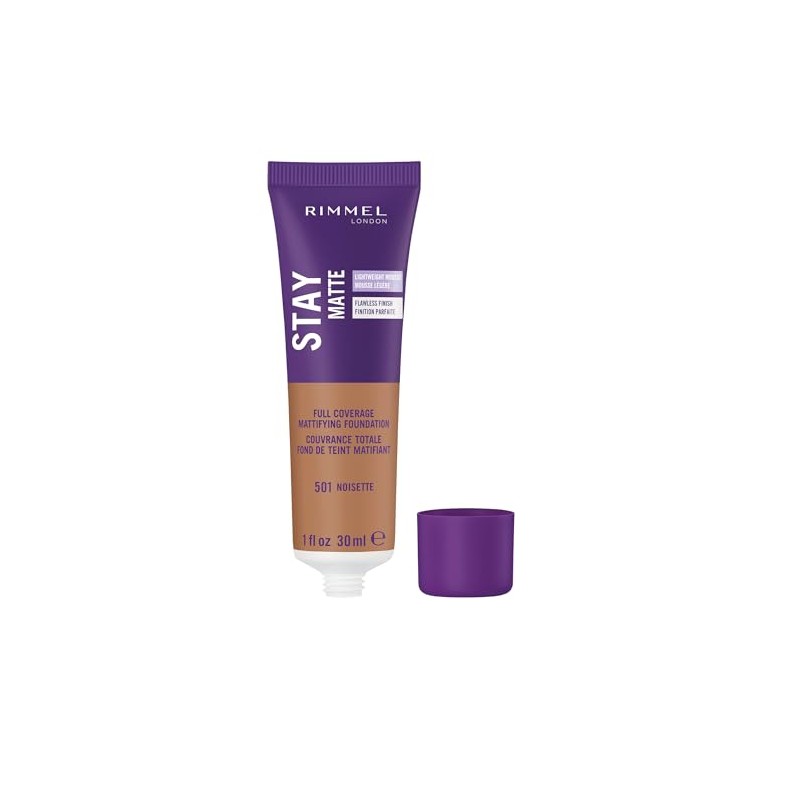 Rimmel Stay Matte Foundation, Noisette, 1 Fluid Ounce