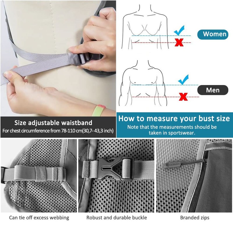 HINATAA Running Backpack Lightweight Hydration Backpack 5L 230g Running Hydration