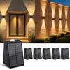 6 Pack Solar Wall Lights Outdoor Waterproof Up and Down