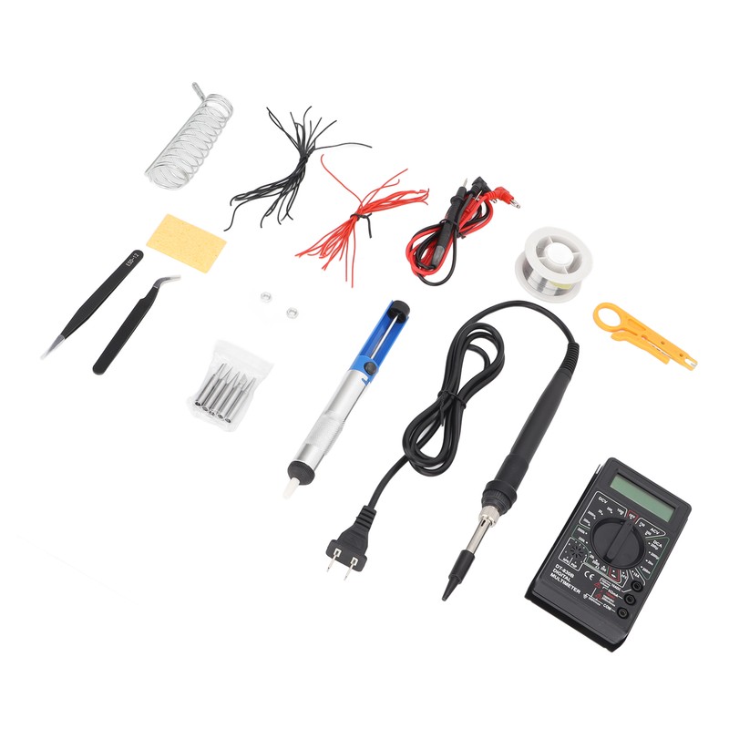 Soldering Iron Multimeter Kit 80W Digital Adjustable Temperature Electronics Welding