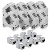 kwmobile Keystone Module and DIN Rail Adapter Set - Fits