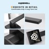 KNOBWELL 6 Pack Heavy Duty Dummy Door Handle Door Leversets,