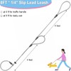 YUCFOREN Double Handle Slip Lead 8FT Dog Leash, Anti Choke