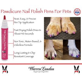 Warren London - Pawdicure Polish Pen, Non-Toxic and Fast Drying Dog Nail Polish