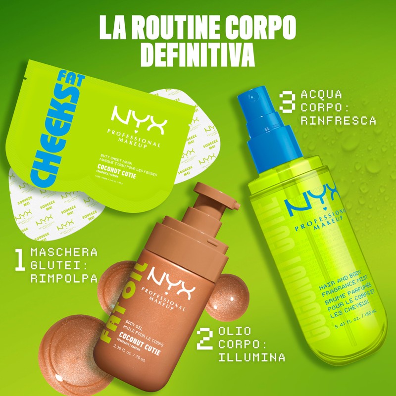 NYX Professional Makeup Fat Cheeks Butt Mask, Maschera Glutei, Infusa