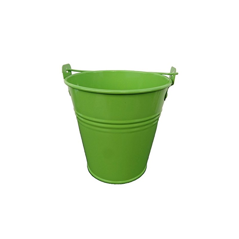 Spring life 11CM METAL TIN HERB FLOWER BUCKET POT PLANTER