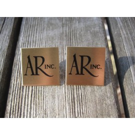 Acoustic Research 2 Acoustic Research Speaker Brass Badge 1-1/8" AR-3 AR-2 AR-2a Logo Tag THE BEST