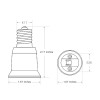 YI Lighting 25pcs Intermediate base E17 to Standard Medium base