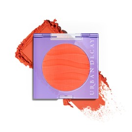 Urban Decay Face Bond Long-Lasting Blush Suede (Sunset + Vine - Deep Tangerine), Buildable Matte Finish, Blurring Effect, Waterproof, Sweatproof, 24-Hour Rich Color, Noncomedogenic - 0.21 oz