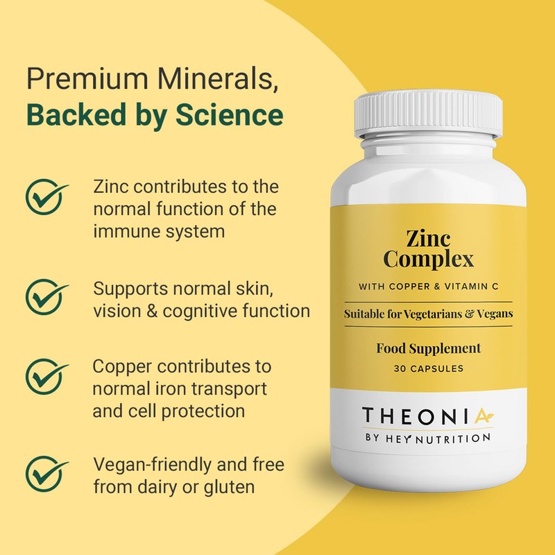 Theonia Zinc Complex – Supports Immune, Skin & Digestive Health