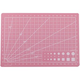 Plus Nao Cutting Mat, Office Supplies, Office A5, Stationery, Cutter Mat, Rectangular, Green, Variety of Colors, Convenient, Underlayment - Pink