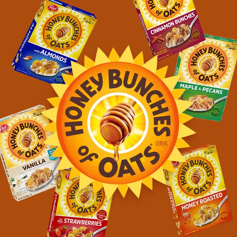 Honey Bunches of Oats with Almonds Breakfast Cereal, Honey Cereal