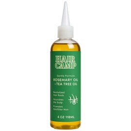 Hair Camp Hair Growth Oil, with Black Seed Extract + Rosemary, Infused with Tea Tree Oil for Strengthening, Soothing, Moisturizing & Healthier Hair, 120ml (1)