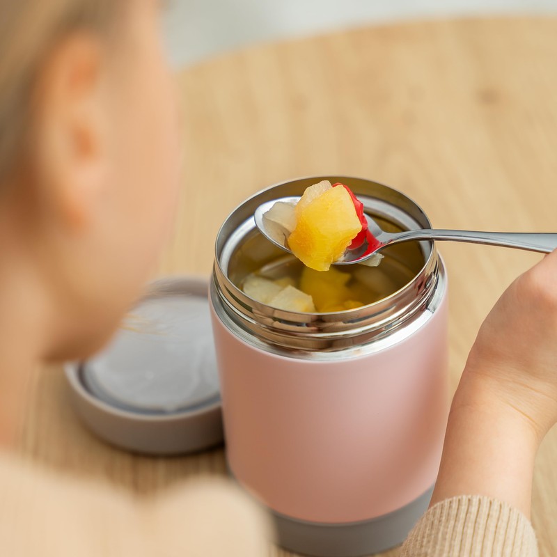 ColourDesign Edelstahl-Warmhaltebox, 300 ml, Thermobox, Wärmebehälter / Thermodose für Kinder,