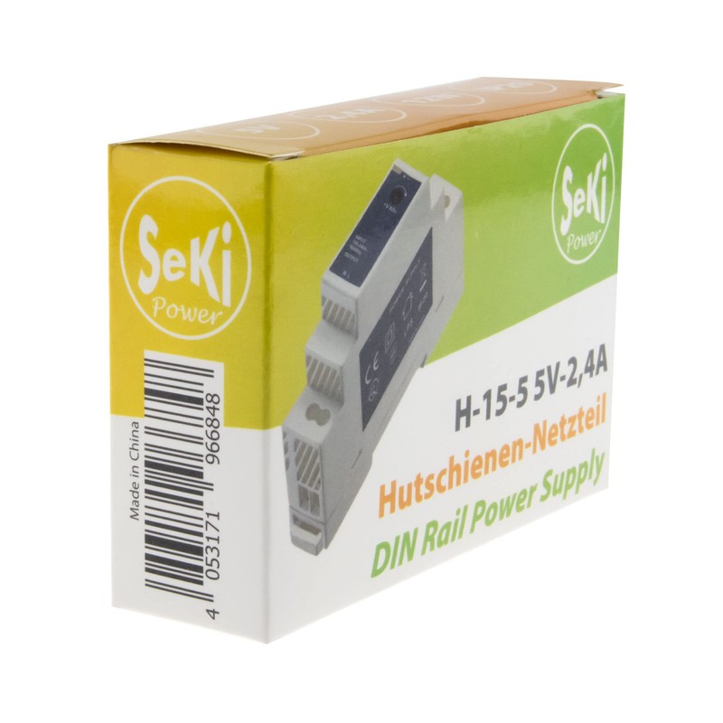 SeKi DIN Rail Power Supply H-15-5 - 5V - 2.4A