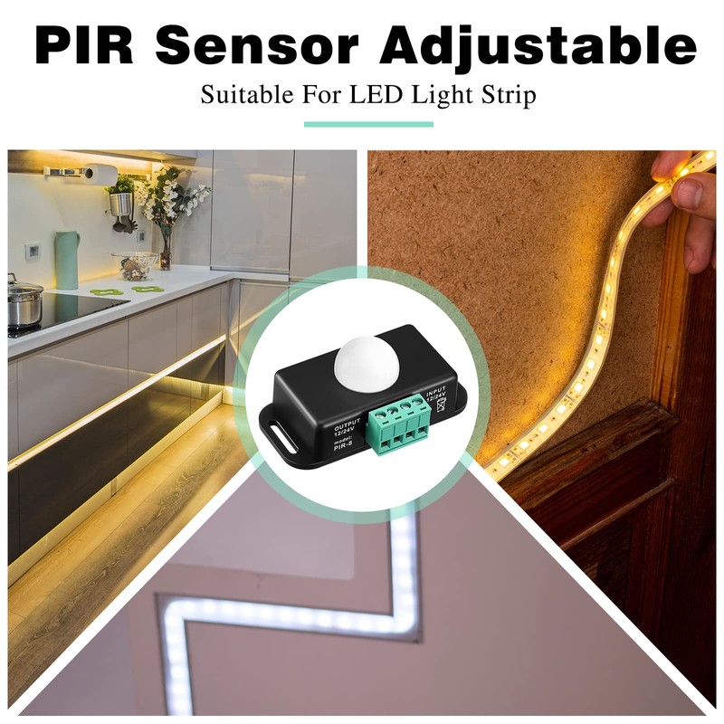 6 Pack 12V 24V PIR Sensor LED Motion Sensor Motion