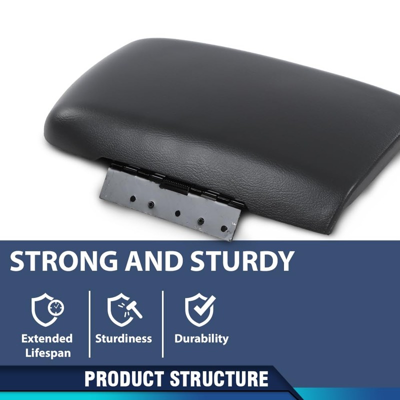 PIT66 Center Console Armrest Lid Cover Leather Beige Compatible with