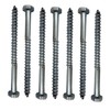 M6 Coach Screws Hex Head Width 10mm Zinc Plated Steel