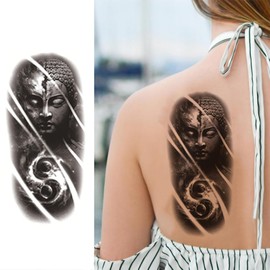 JEYORZY 18 Sheets Temporary Tattoos for Sticking Women Men Realistic Fake Stickers Waterproof for Adults Forearm Shoulder Neck