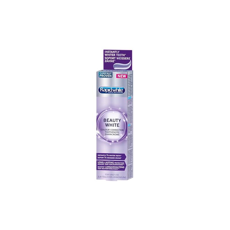 Rapid White Beauty White Toothpaste For 7x Whiter Teeth Without