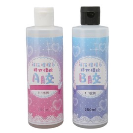 Liquid Translucent Silicone DIY Elasticity Kneaded Squeezed Clear Silicone Rubber for Crafts Canvas Painting 250ml