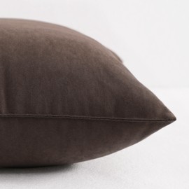 NTBAY Tiny Pillows, Down Alternative 7"x11" Microfiber Mini Pillows for Travel, Pets, Soft Machine Washable Small Pillows for Neck, Wrist, Lumbar and Knee, Dark Brown