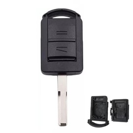 Chaexii Vauxhall Key for Corsa Combo Meriva Tigra Car Key, 2 Buttons Opel Car Key Replacement, Remote Control Key Shell