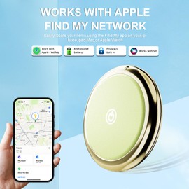 Air Tracker tag Item Finders Tracker Work for Apple Find My (iOS Only) ，GPS Tracker Tag for Dogs,Cats, Luggage, Keys, Backpack, Satchel Etc (Green, 1 Park)