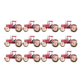 GRAZDesign Tractor Wall Sticker Set for Children's Room - 12 Pieces | Decorative Farm Tractors | Easy Removable Wall Stickers for Boys