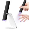 Unbranded Mini UV LED Nail Lamp Handheld with Stand, Portable