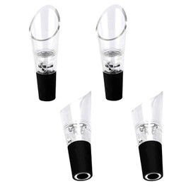 4 Pcs Wine Aerator Pourer, Wine Air Aerator and Decanter Spout Set No Drip and No Spill