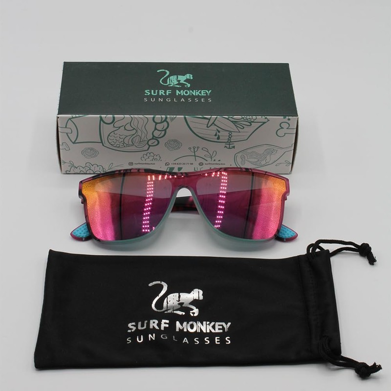 Surf Monkey Polarized Sunglasses for Men and Women UV400 BPA