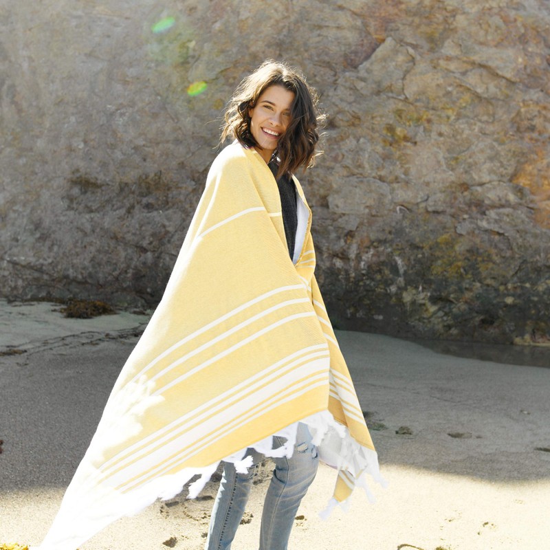 Laguna Beach Textile Co. Toallas turcas suaves (amarillo)
