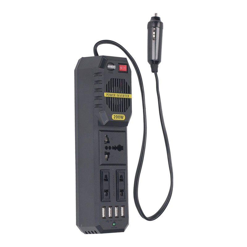 Car Power Inverter 200W DC 12V to AC for Vehicles