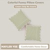 Mayler Yee Scalloped Throw Pillow Covers | Decorative Couch Pillows