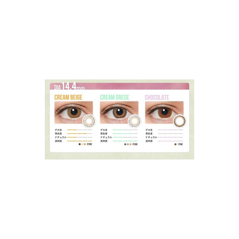 リルムーン ワンマンス (LILMOON 1MONTH) LILMOON 1MONTH スキングレージュ (度あり) -3.50 スキングレージュ