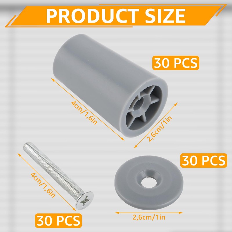 GBACHOOSE Pack of 30 Stop Buffer Stoppers for Roller Shutters,