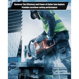 Qnbes 51mm Cylinder Assembly with Piston Fit for Husqvarna Power Cutter Saw K770 K760 II K760 Active II Replace 581476102 581476103