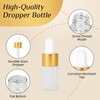 AGZHTYJQ 36pcs 3ml Mini Cuticle Oil Dropper Bottle Serum Travel