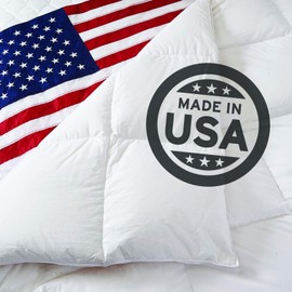 Cuddledown dreamstead Synthetic Down Alternative Comforter, Warmer, 100% Cotton Comforter/Duvet Insert, Queen/Full, Percale