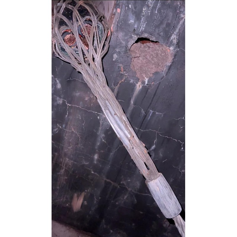 Wire & Cable Mesh Pulling Grip, Double Head Cable Pulls,