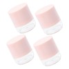 Mobestech 4pcs Portable Loose Powder Holder with Puff Lightweight Travel