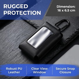 KICHOUSE Funda Protectora para Control de Garaje con Mosquetón Organizador Resistente al Agua para Llave Remota Soporte Portátil para Oficina Exterior y Commuter
