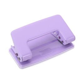 PATIKIL 1/4 Inch 2 Paper Hole Punch Metal Hole Punch 8 Sheets Punch Capacity Adjustable Holes for Office and Home Accessories Purple