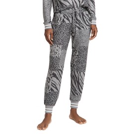 PJ Salvage Women's Loungewear Patch Perfect Banded Pant, H-Charcoal, L