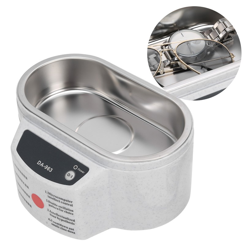 Rrofessional Dentures Ultrasonic Cleaning Machine Mini Household Eyeglasses Jewelry CleanerAU