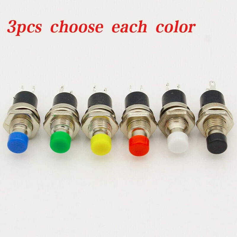 3 Pcs Miniature Push Button Mini Momentary Push Button Switch
