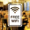 Free Wifi Window Sticker Vinyl Sticker Graphic Cafe Shop Salon
