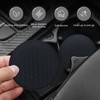 Zikefest 4PCS Car Cup Holder Coasters, Silicone Anti-Slip Insert Coasters,