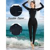 Full Body Wetsuit Women Patchwork Prints Floral Long Sleeve Diving